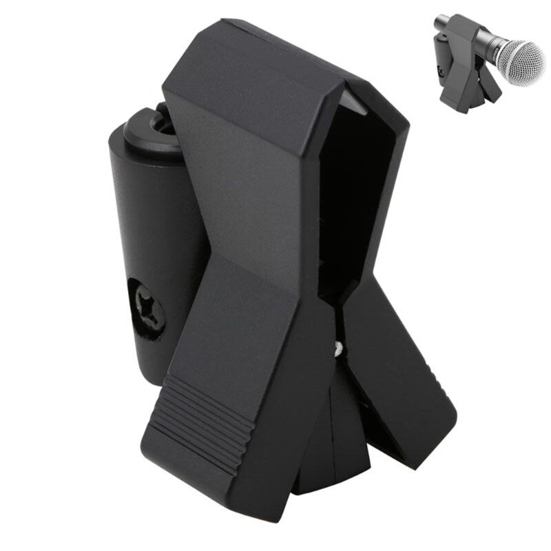 Microfono flessibile supporto per microfono accessorio supporto per Clip in plastica nero