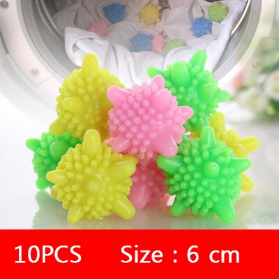 Wasserette Bal Magische Wasserette Bal Anti-Kronkelende Sterke Decontaminatie Machine Wassen Schoonmaken Bal Thuis Wassen Roller Ballen: 10pcs-L