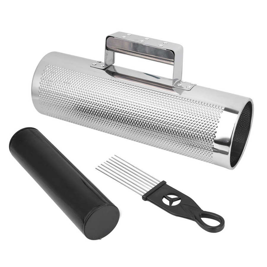 Instrumento de percusión resistente de Metal Guiro con raspador de tamaño pequeño para un rendimiento Amateur sonido claro y agradable