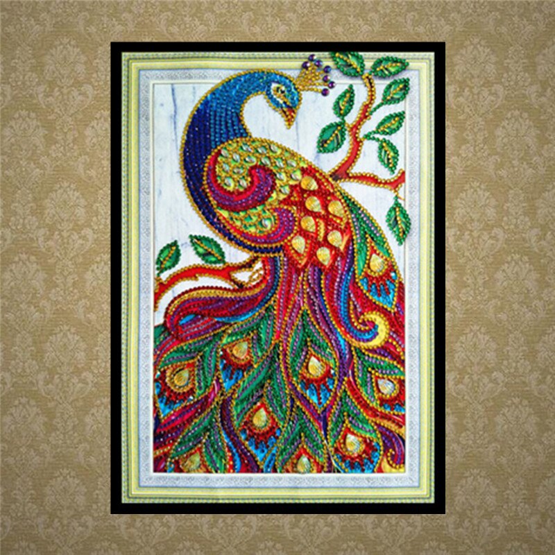 5D DIY Diamond Painting Peacock Special Diamond Cross Stitch Crystal Diamond Mosaic