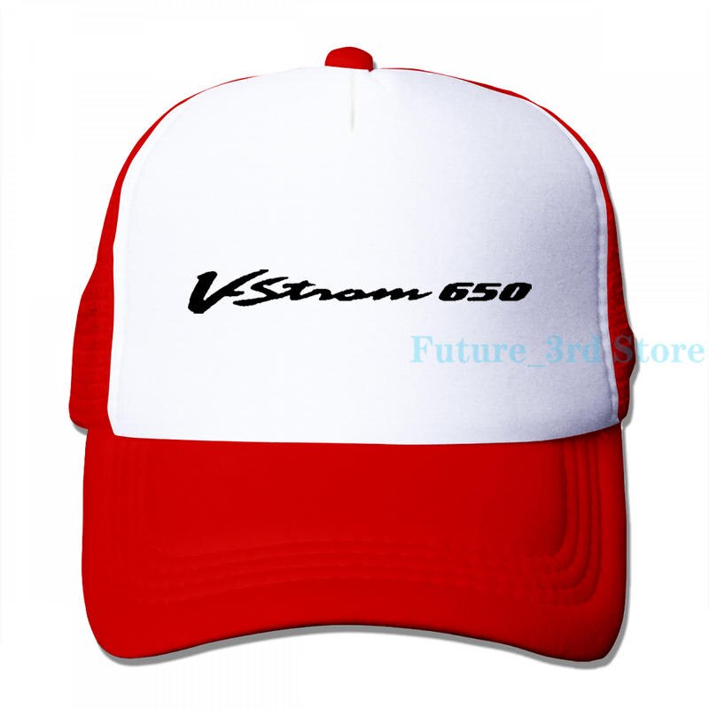 Suzuki V Strom 650 Baseball cap men women Trucker Hats adjustable cap: 3-Red