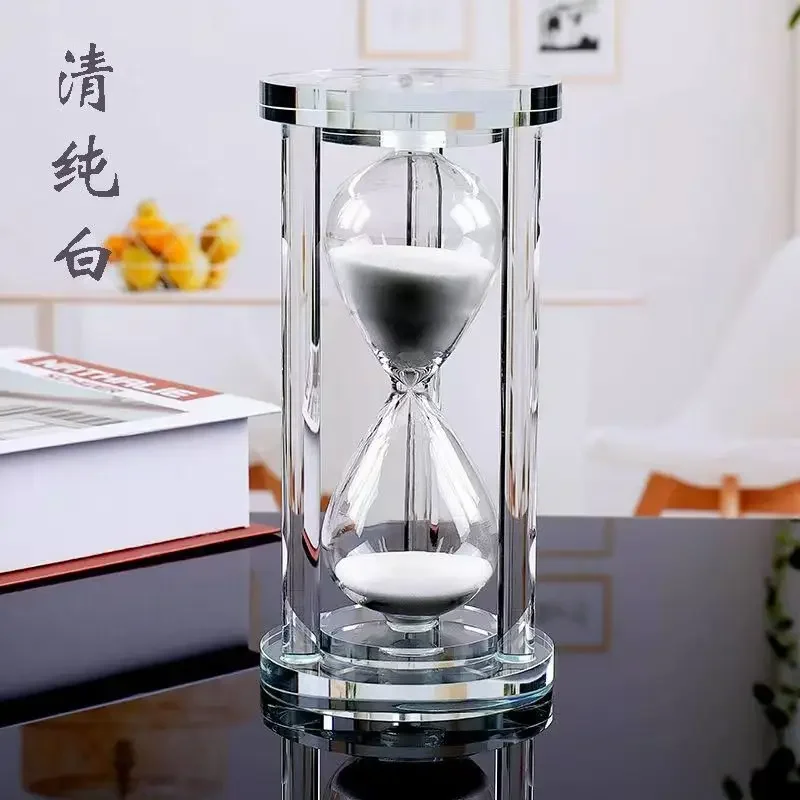 15–60 Minuten Sanduhr Sanduhr Küche Schule Moderne Kristall Stundenglas Sanduhr Sanduhr Teetimer Heimdekoration: Blau / 60 minuten