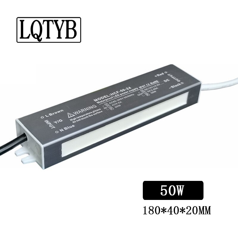 Waterproof explosion-proof high-power constant voltage power supply 12V lighting engineering LED water
