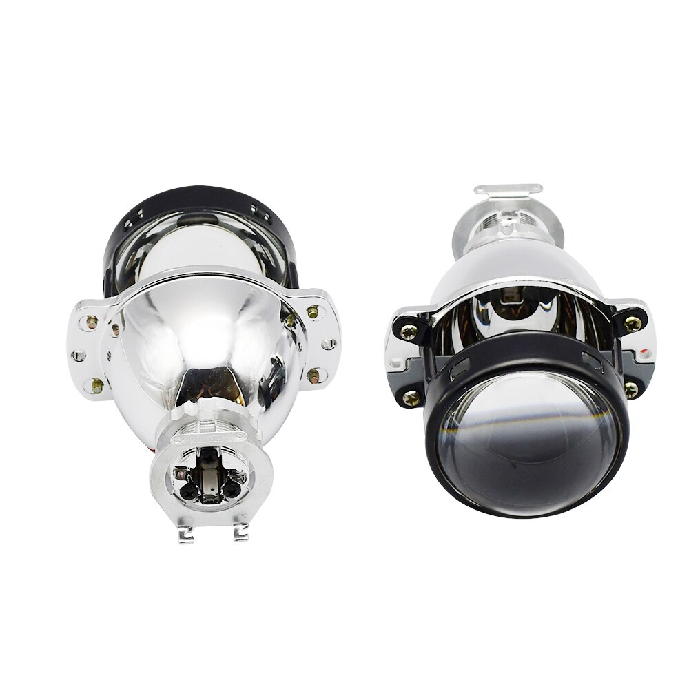 2.0 inch Moto h1 Car Bixenon Projector Lens with Dual LED Shrouds Mask H4 H7 hid xenon kit headlight modify: lens only