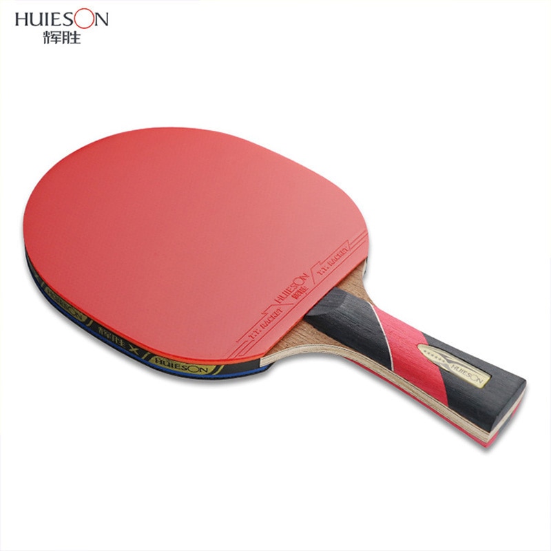 1pc huieson 6 stjerner kinesisk bordtennisracket balltre dobbelt ansikt kviser ping pong racketer padle for konkurranse