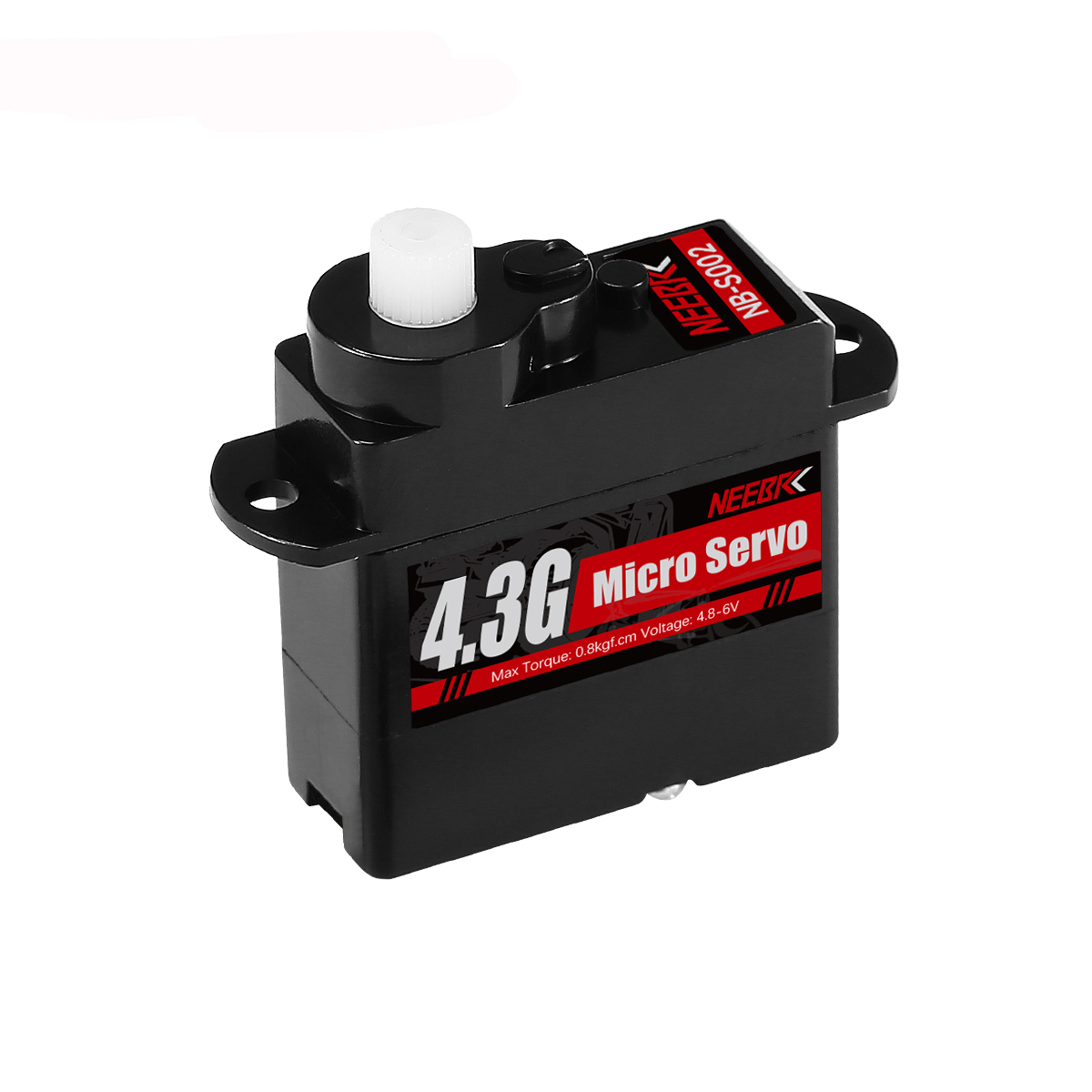 NEEBRC 2g 4,3g 5g 8g 12g Mini engranaje de plástico/Metal Servo Digital Motor impermeable para coche RC avión de ala fija helicóptero Robot juguete: Rojo