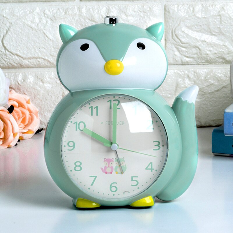 Reloj alarma para niños silencioso multifunción Hombre perezoso, música, luz nocturna creativa, mesita de noche, pequeña alarma, reloj de dormitorio de dibujos animados