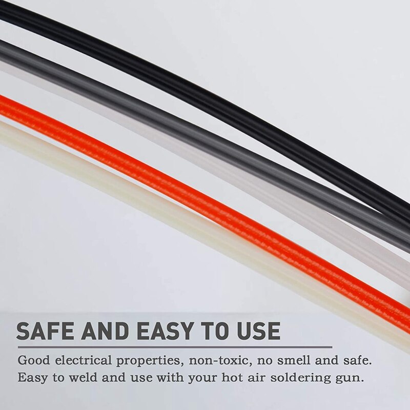 50 Stuks Plastic Lassen Staven-Pp/Pvc/Pe Plastic Lasser Staven Voor Air Tools 10 Inch (Elke Kleur 10 Stuks)