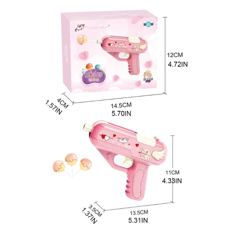 mini pistola portatile caramella gioca giochi da tavolo realizzati in plastica di colore brillante