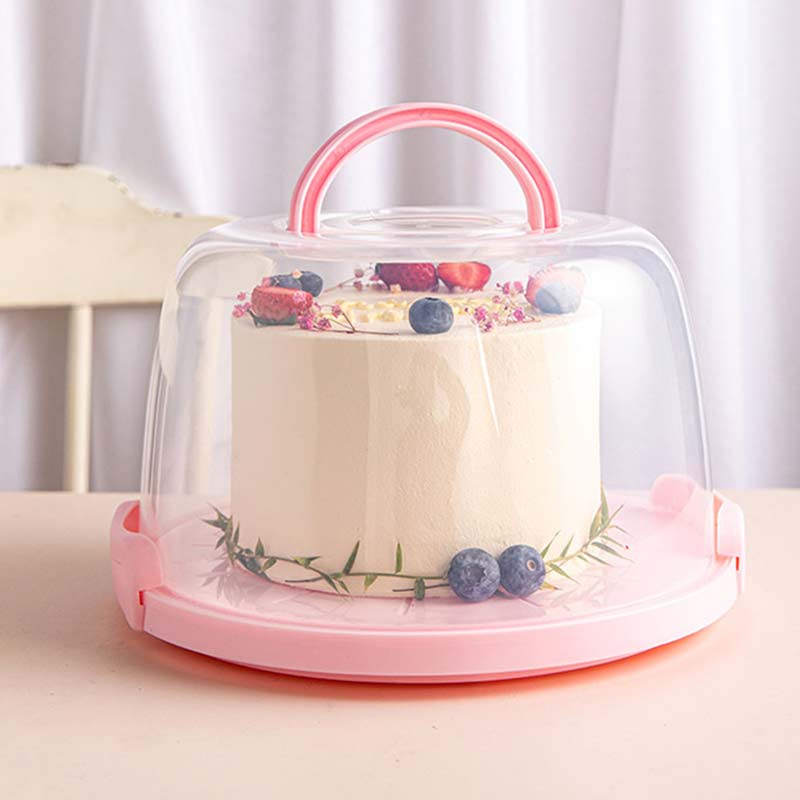 6/8/10 Inch Cake Carrier Portable Plastic Pastry Storage Box Dessert Container Cover Case Fruits Vegetables Storage Boxs