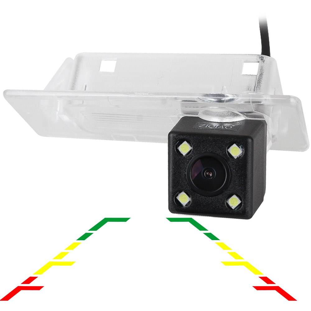 ZIQIAO-cámara de visión trasera gran angular para coche, para Kia KX3 Smart Run Ceed SW Wagon Cerato 3, Hyundai Elantra Solaris Sedan HCR, HS095: 4 LED linear track