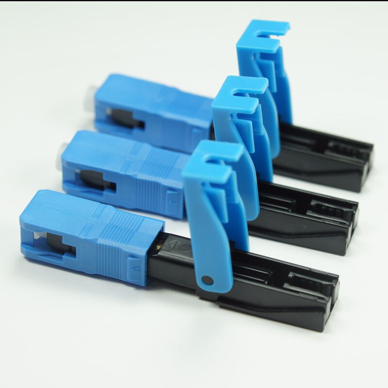 100pcs. Conector rápido da fibra ótica do sc do fio rápido do sc do sc do sc do fio da fibra ótica de ftth sc upc