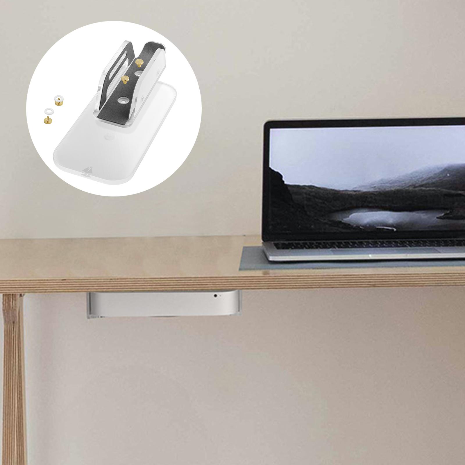 Stehen Bogen Lagerung Gestell Zauberstab Halterung Unter Schreibtisch Montieren Schreibtisch Acryl Halfter Vertikale Stehen für Mac Mini Computer