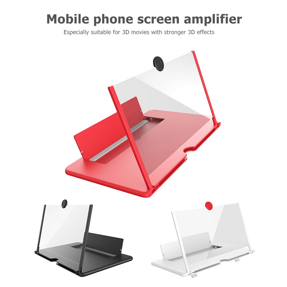 12 inch Mobile Phone Screen Magnifier Foldable 3D HD Video Amplifier Projector Magnifying Glass Smartphone Holder Bracket