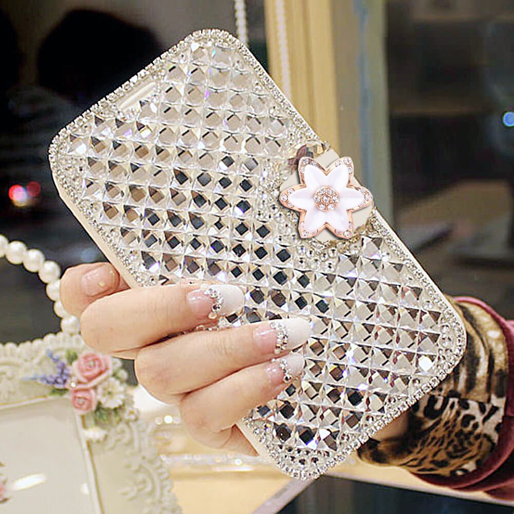 Diamond Flip Leather Case For Huawei P Smart Cover Luxury Wallet Silicone Cover For Huawei Nova Lite 3 Plus Rhinestone Case