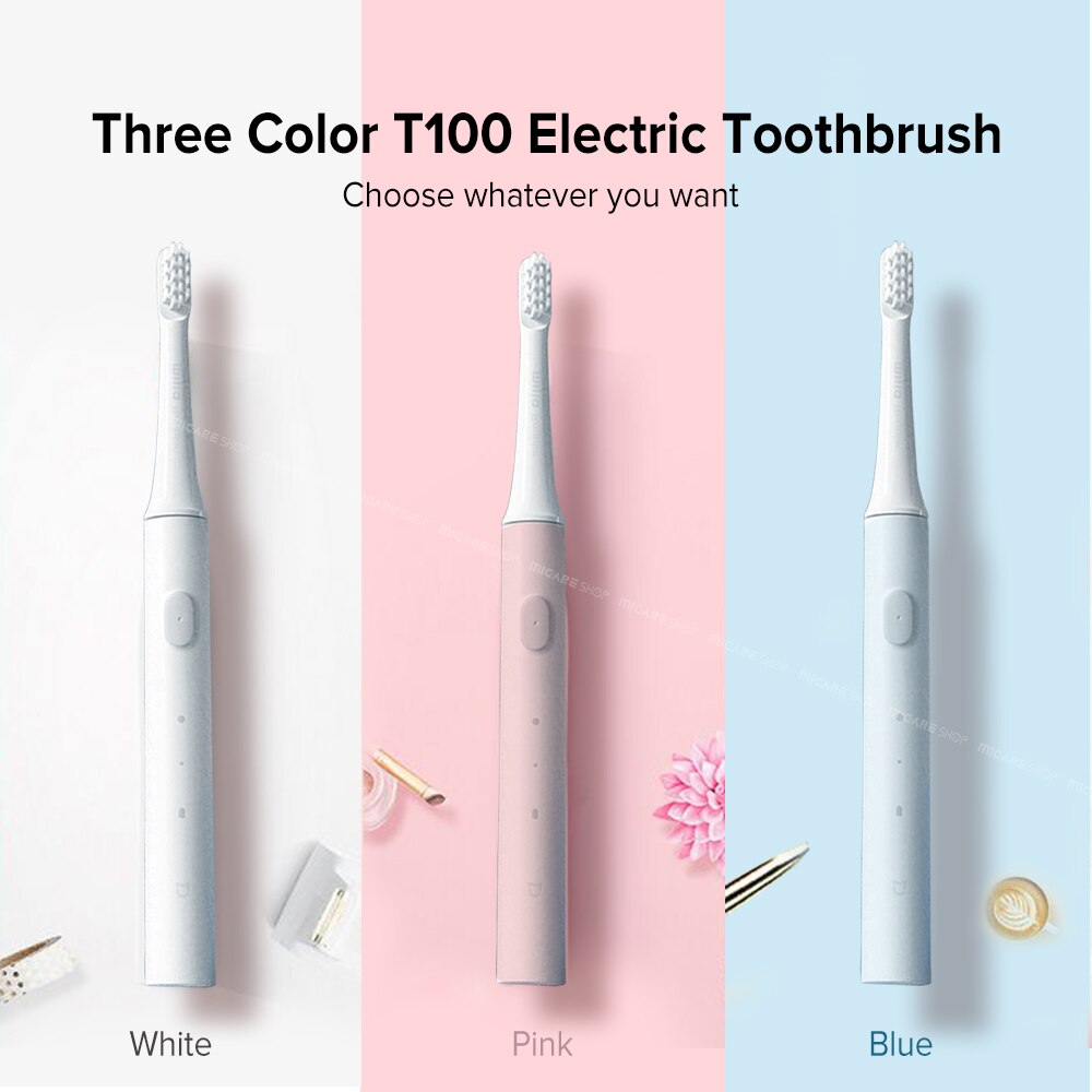 Xiaomi Mijia T100 Sonic Elektrische Tandenborstel Volwassen Ultrasone Automatische Tandenborstel Usb Oplaadbare IPX7 Waterdicht Tandenborstel