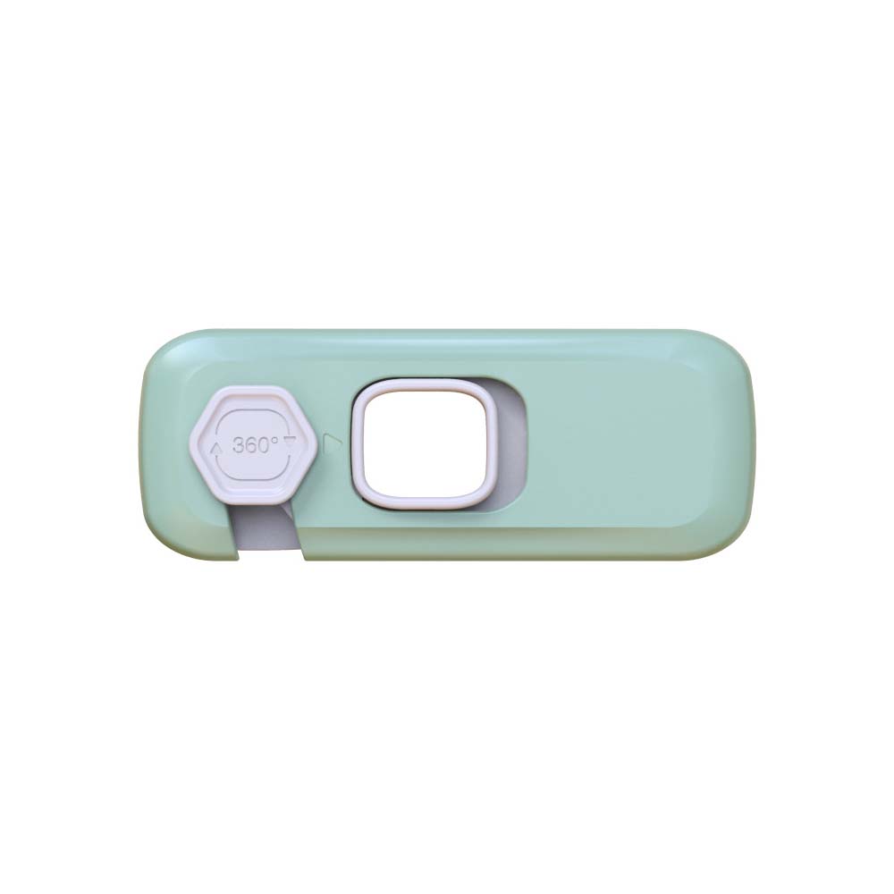 Baby Safety Child Lock Home Refrigerator Freezer Door Lock Catch Toddler Kids Child Cabinet Locks Baby Protect: green