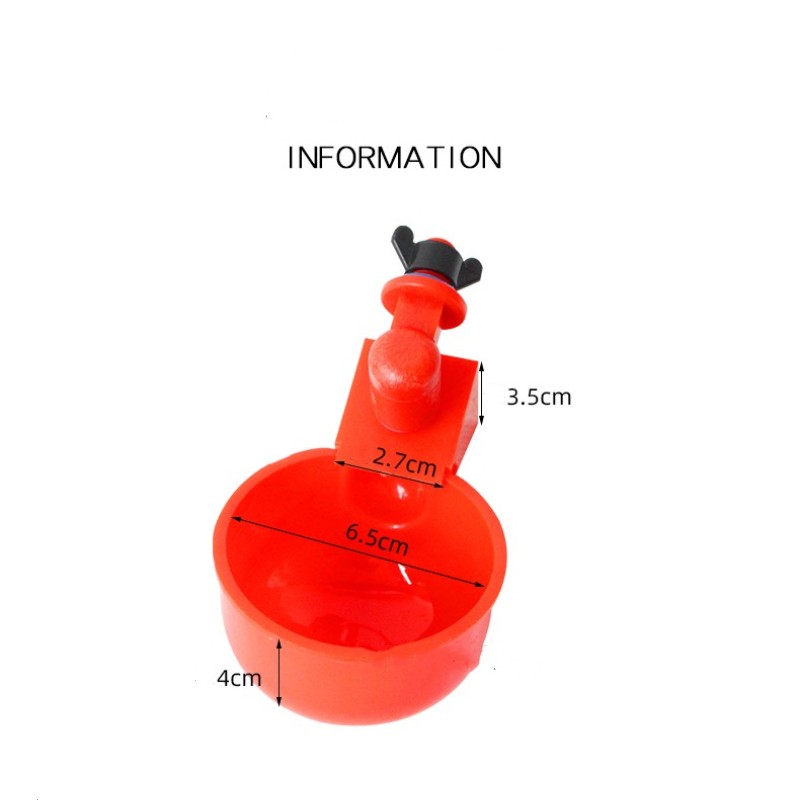 Taza para beber pollo, bebedero automático, alimentador de pollo, bebedero de plástico para aves de corral, bebedero de agua potable para pollitos, patos, gansos, codornices
