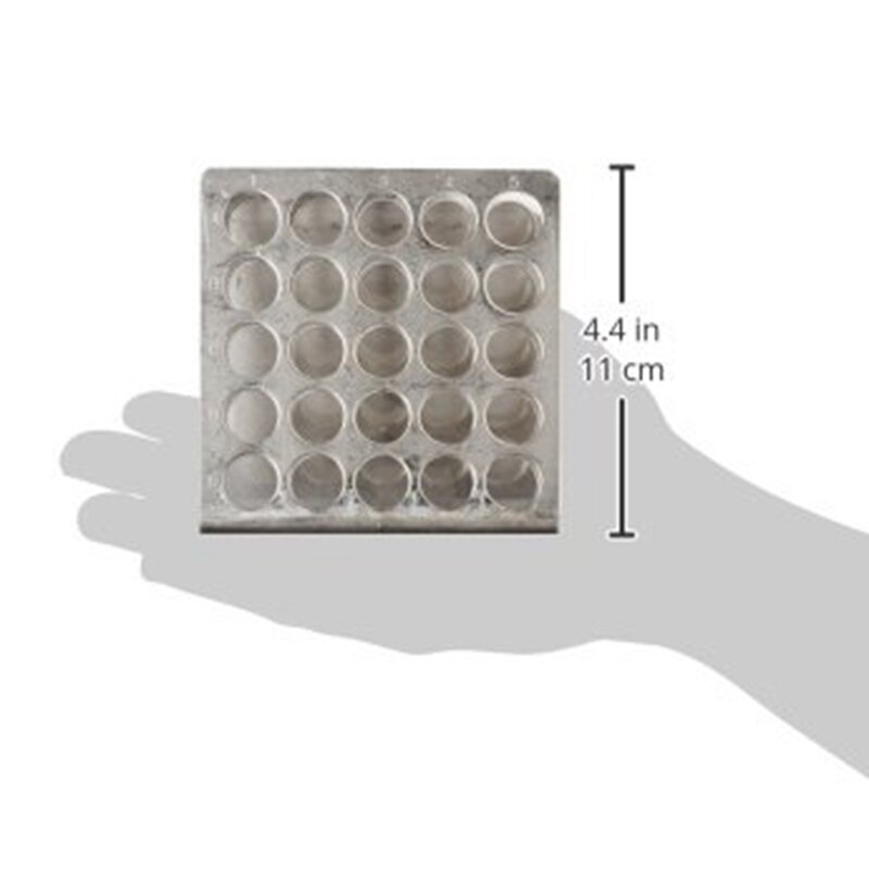 Stainless Steel Test Tube Rack, Z Shape Tube Rack, Suitable for Tubes of Dia. less than equal 17mm, 24Holes