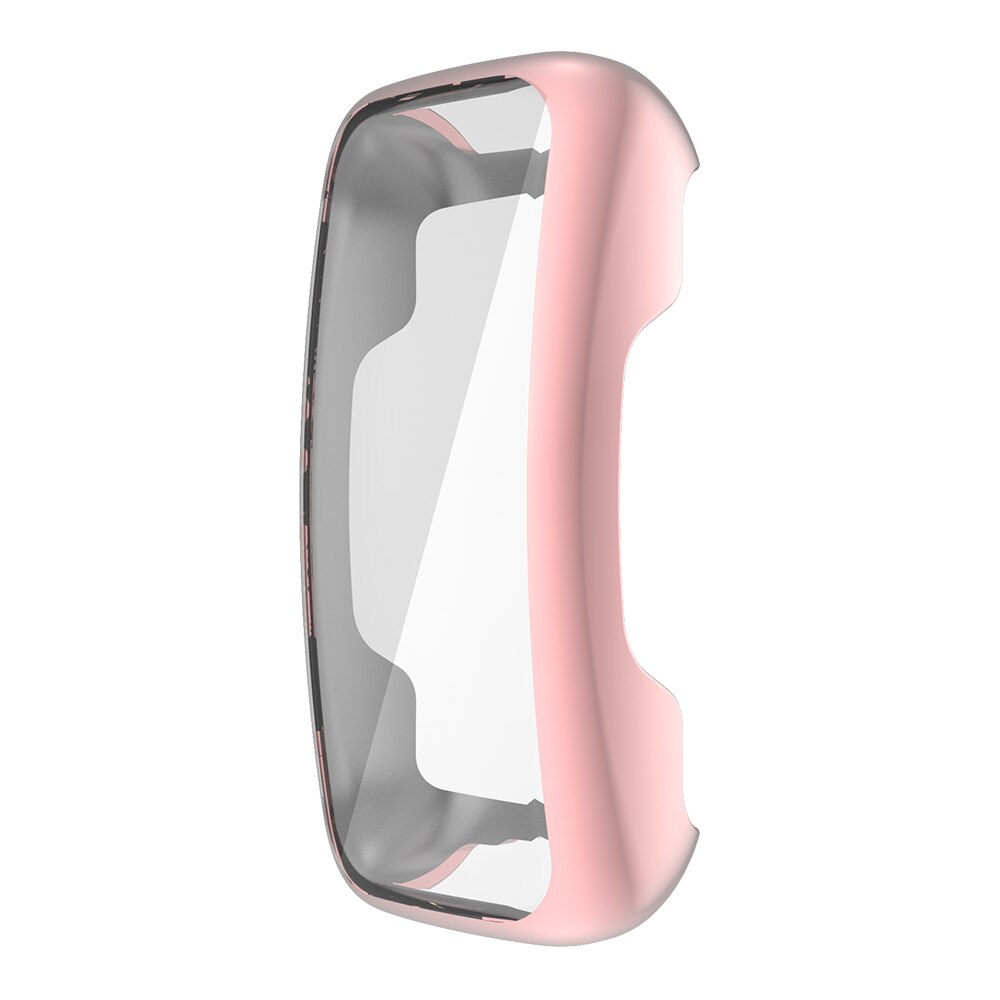 Screen Protector Cover for Fitbit Inspire 2 Watch Case Inspire2 Flexible TPU Bumper Scratch-resistant Soft Shell: Pink