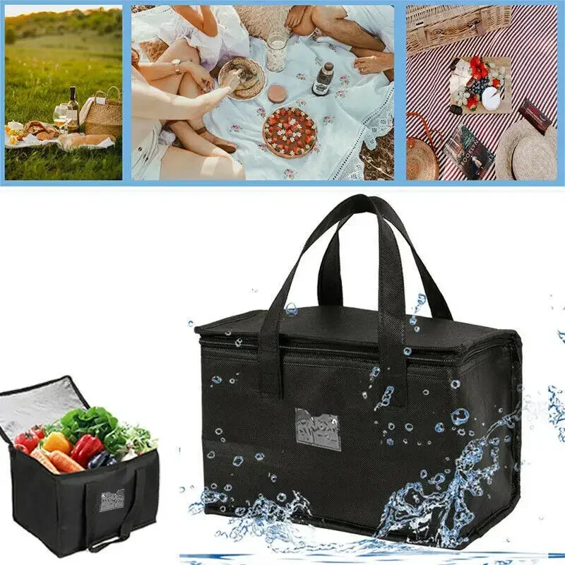 70L Extra Large Travel Lunch Bag Camping Cooler Box Picnic Bag Drink Ice Insulated Cooler Cool Bag Food Drink Storage