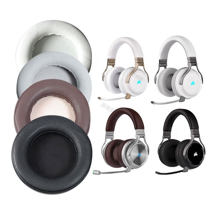 Replacement Earpads for CORSAIR VIRTUOSO RGB Wireless SE Headset Headphones Leather Sleeve Earphone Earmuff