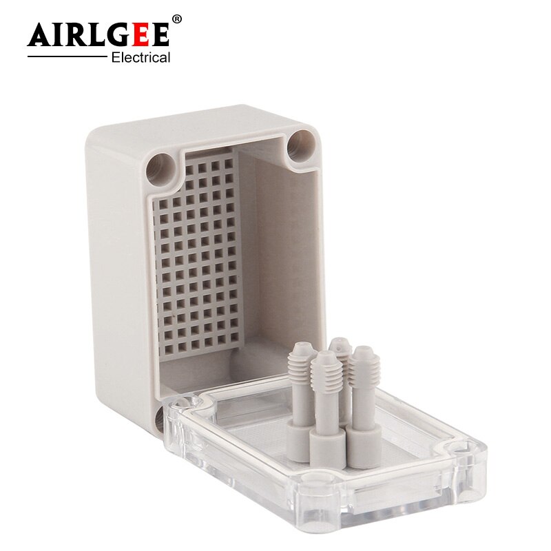 95*65*55mm outdoor waterproof junction box plastic transparent cover terminal box cable rainproof sealed box