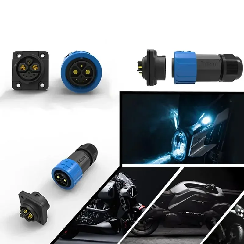 50A M23 2 + 1 + 5 Batterie Stecker IP67 Elektrische Motorrad Ladegerät Steckdose Männlich Weiblich E-Fahrrad Lithium-Batterie Ladung Hafen