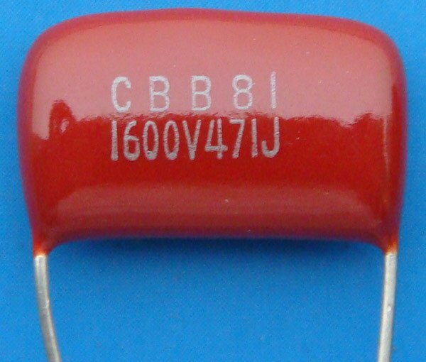 . cbb 81 er metalliseret polypropylen 1600 v 471 0.00047 uf membrankondensator