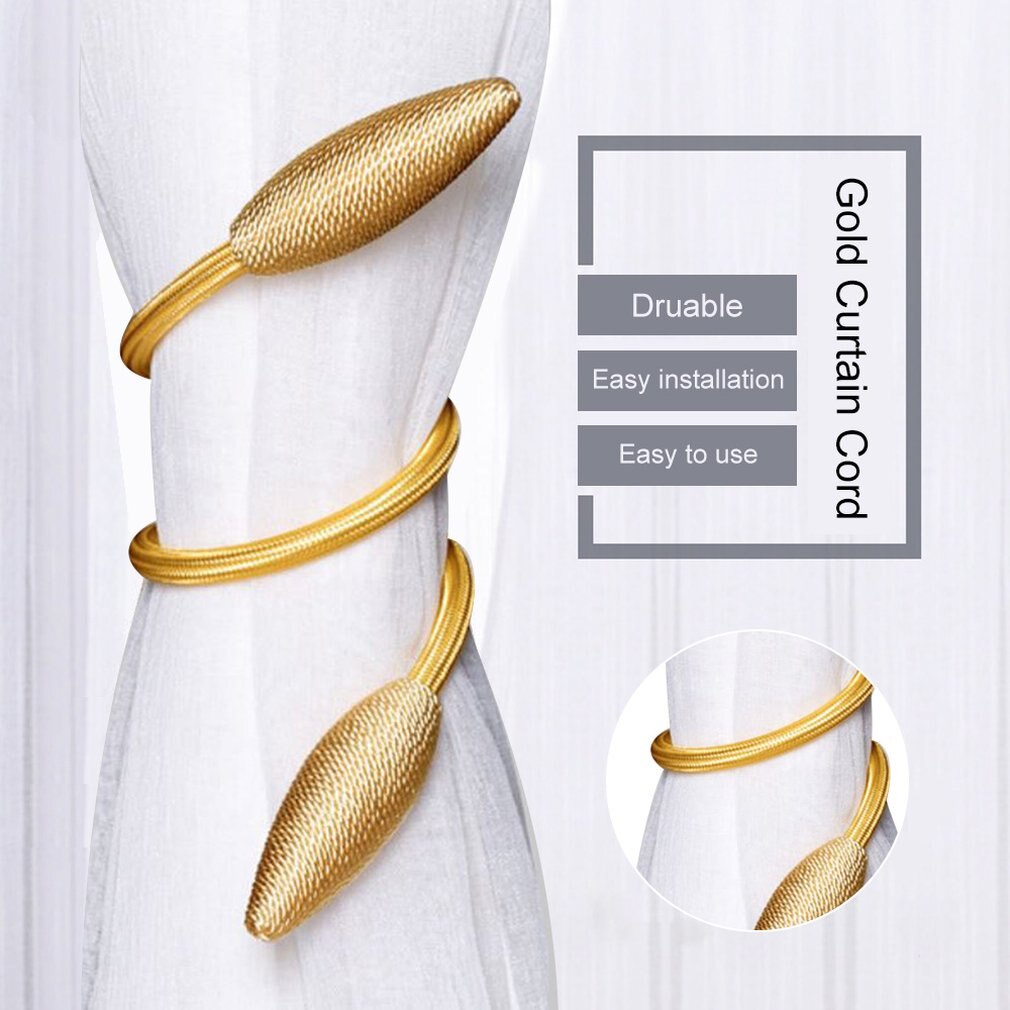 Arbitrary Shape Strong Curtain Tiebacks Alloy Hanging Belts Ropes Curtain Holdback Curtain Rods Accessoires Curtain Ring