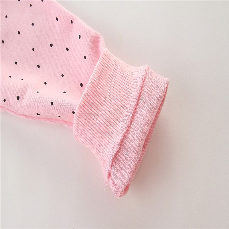 Springmeters herfst winter meisjes stippen sweatshirts schattige kinder katoenen kostuum lange mouwen trui tops meisjes