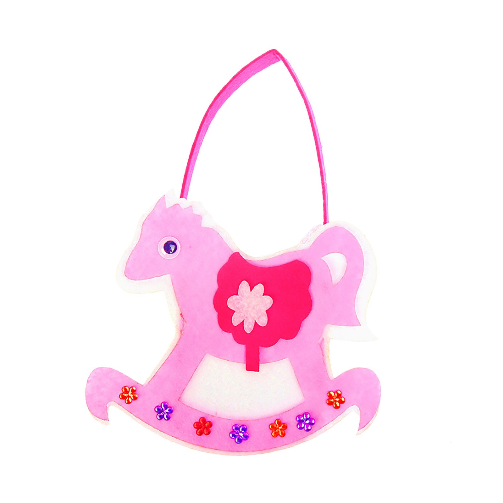 De costura para manualidades Diy fieltros bolso Kit de de dulces de Navidad bolsas de los niños de juguetes niñas Diy colección bolso artesanía: Rojo