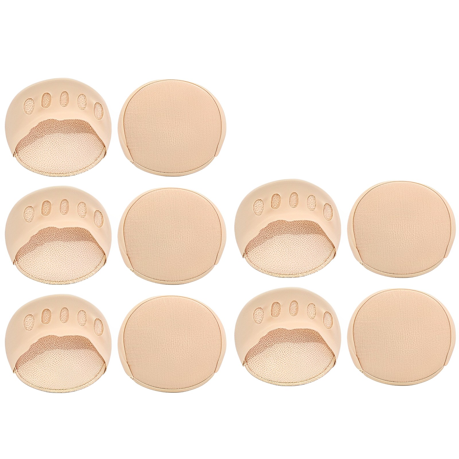2/6/10 Stuks Voorvoet Pads Voor Vrouwen Hoge Hakken Schoenen Inlegzolen Eelt Corns Voet Pijn Zorg Bal Van Kussens Sokken Teen Pad Inzetstukken: Beige / 1
