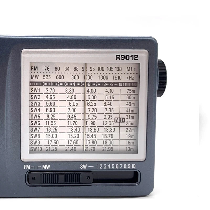 TECSUN R-9012 AM/FM/SW 12 Bands Shortwave Radio Portable Receiver with AN-05 External Antenna Multiband Radio Receiver