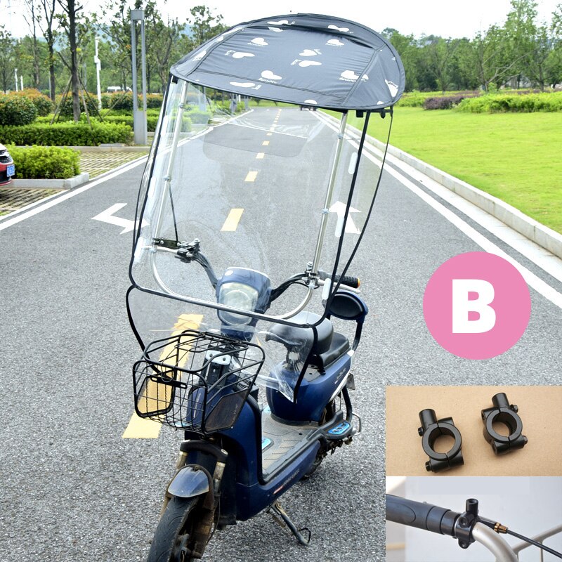 Electric Motorcycle Canopy Electric Vehicle Canopy General Scooter Motor Vehicle Umbrella Rainproof Sunshade Cover: B1