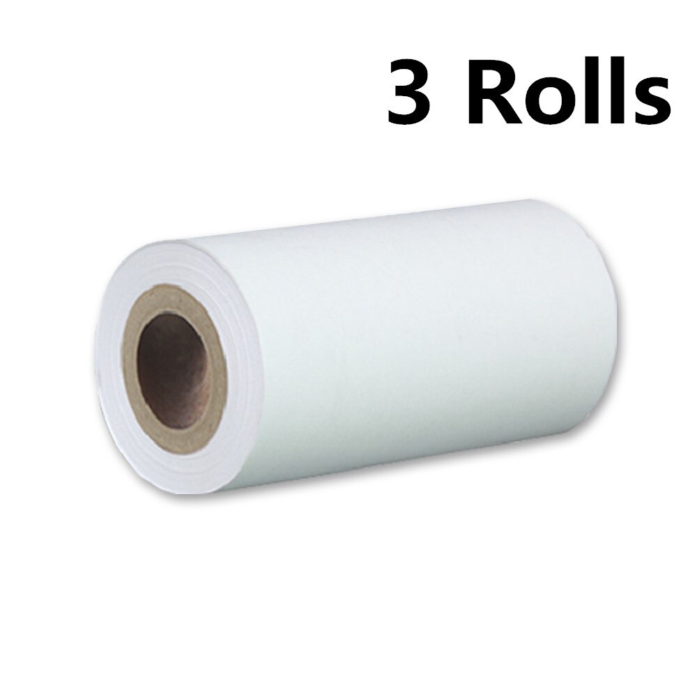 Mini Wireless Receipt Bluetooth Thermal Label Printer C58A-203 Smart Phone Control Home Offic Use: 3 rolls label