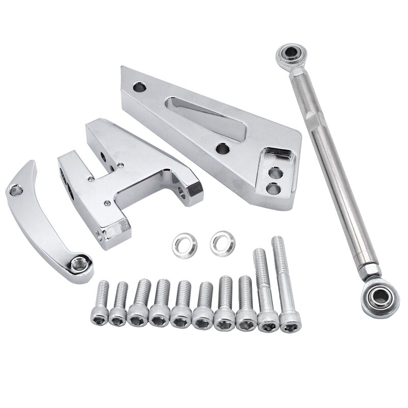 För chevy sbc 350 kort vattenpump lwp aluminium generatorfäste kit polerade biltillbehör