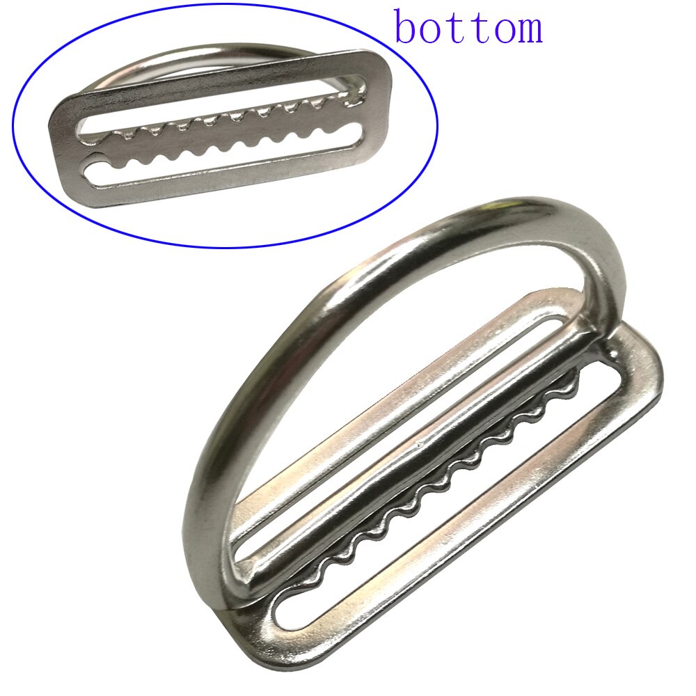 10 Uds. Clip de cinturón de buceo de acero inoxidable 316 BCD accesorios BC cincha D anillo cincha arnés cinturón retenedor