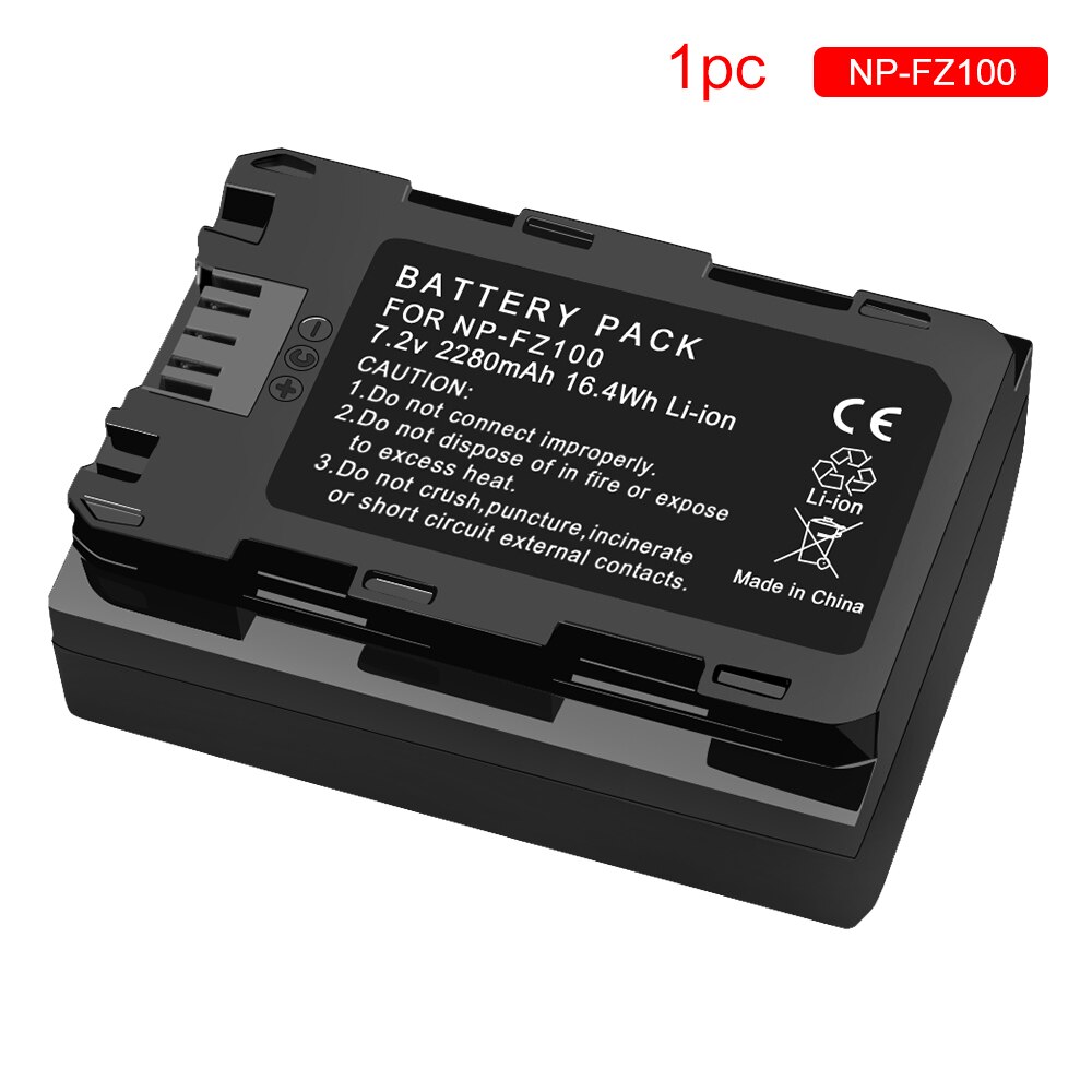 NP-FZ100 Np FZ100 Np FZ100 NPFZ100 Camera Batterij Voor Sony NP-FZ100 Batterijen Lader, BC-QZ1, Sony A9, a7R Iii, A7 Iii, ILCE-9: 1 battery