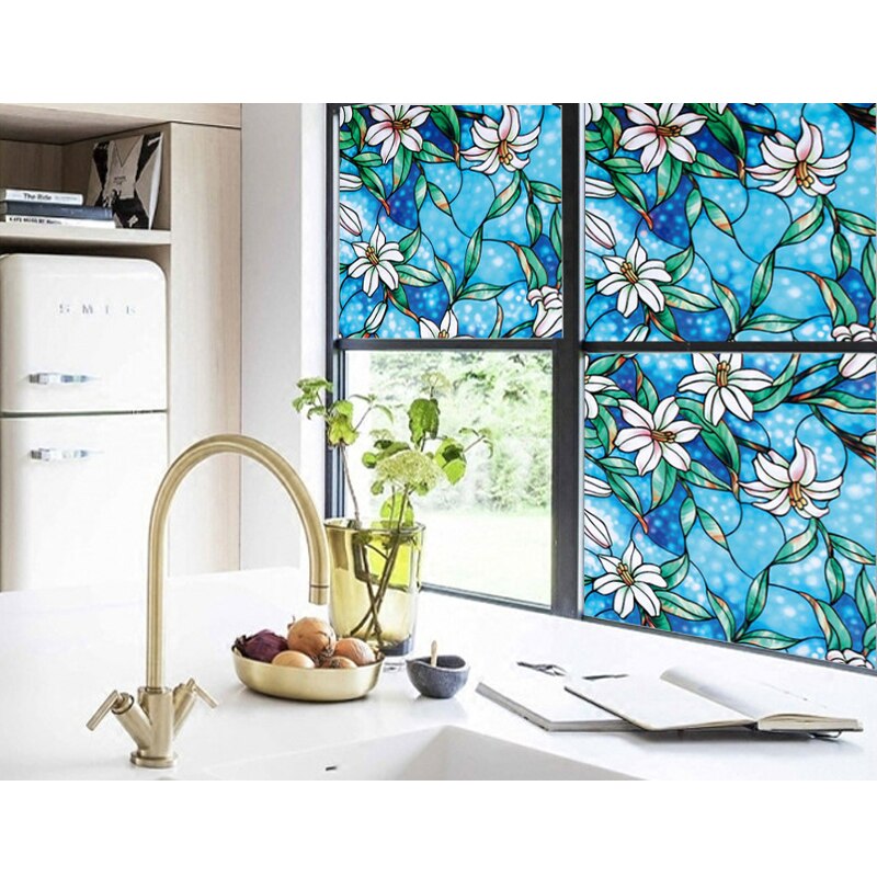 Film adhésif pour vitres, 45CM de large * 200CM de Long, Film décoratif coloré pour la maison