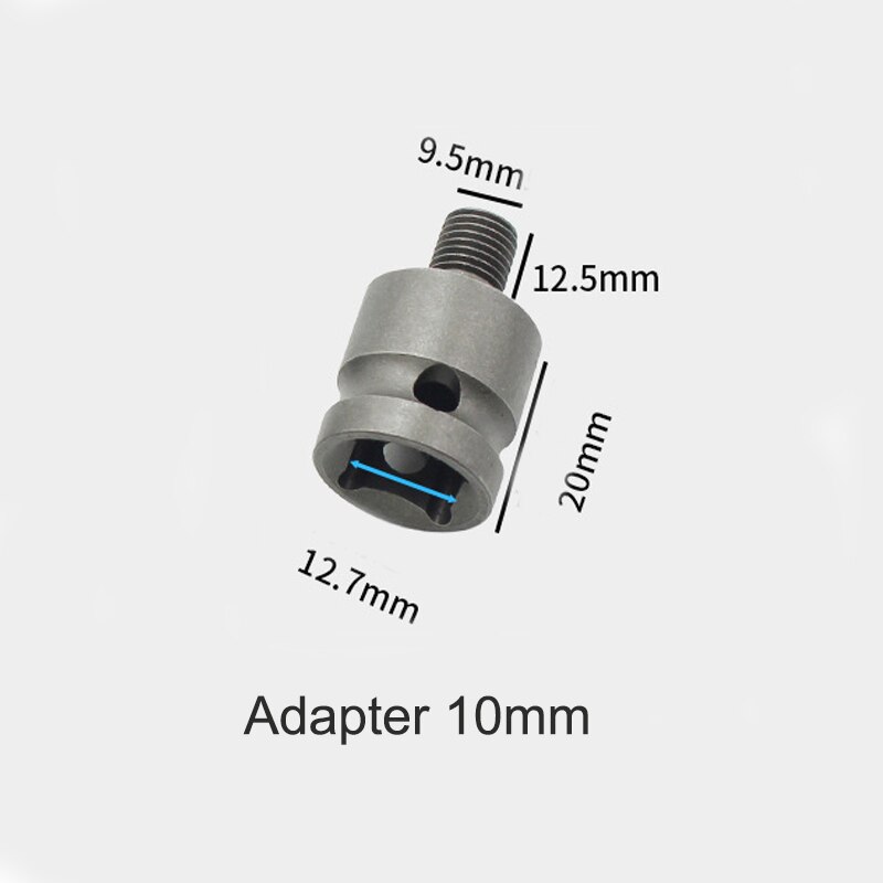 1PCS 6.5mm-16mm Manual Or Automatic Lock Drill Chuck Adapter For Impact Driver Electric Tool Accessories Square/Round/Hex Shank: Adapter 10mm