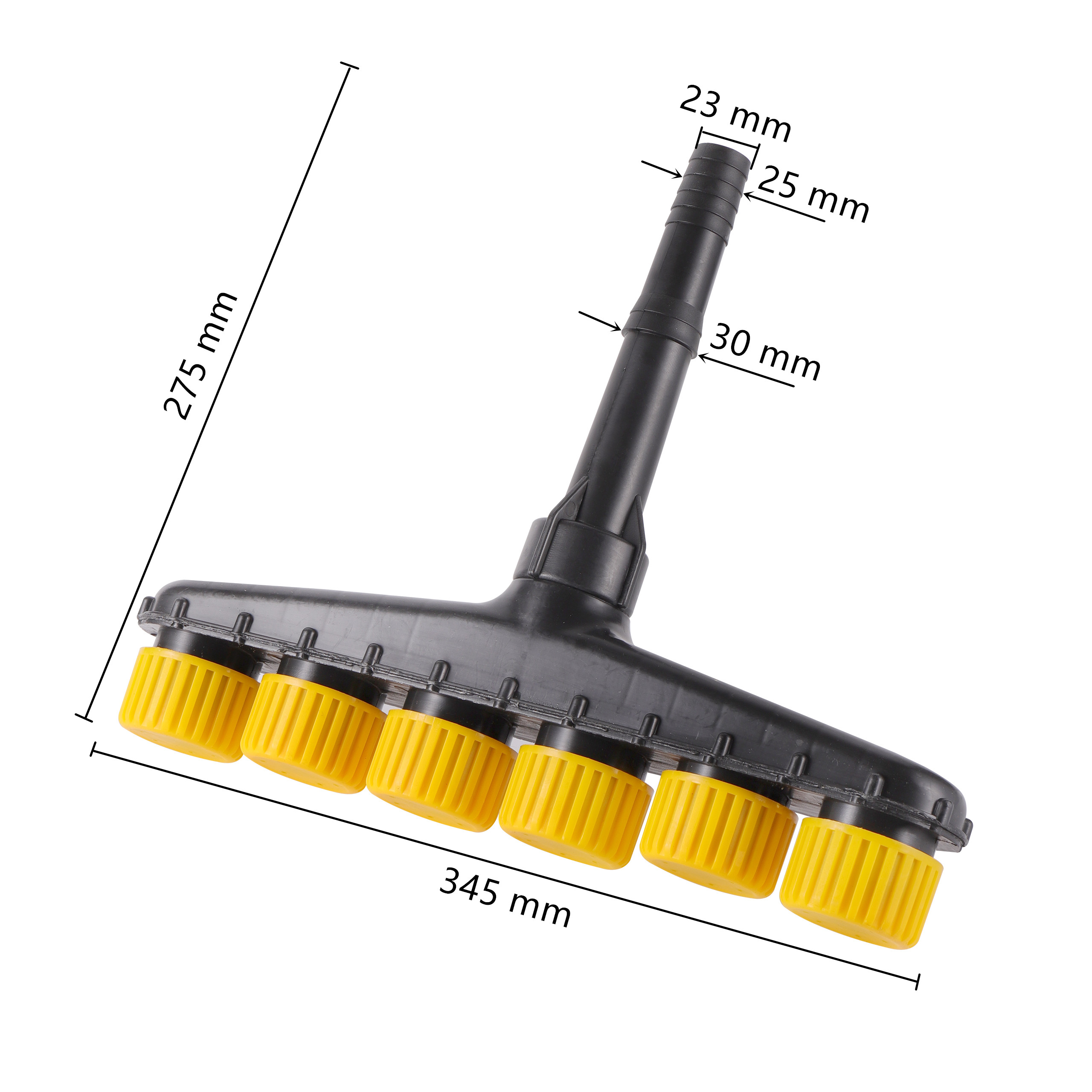 Ugelli per atomizzatore agricolo irrigatori per acqua da giardino prato grande flusso ugello regolabile strumento per irrigazione di verzura agricole: 6 spray ugello