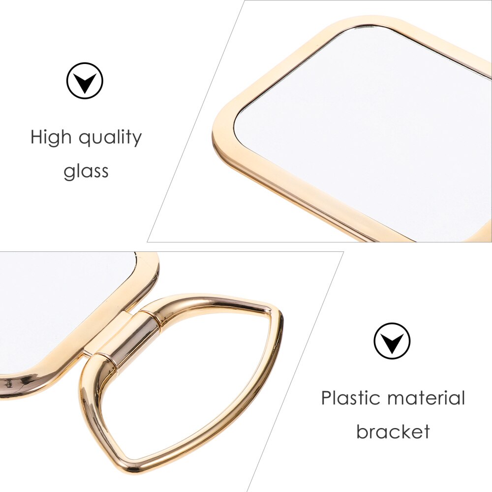Double Sided Makeup Mirror Tabletop Magnifying Mirror Folding Vanity Mirror