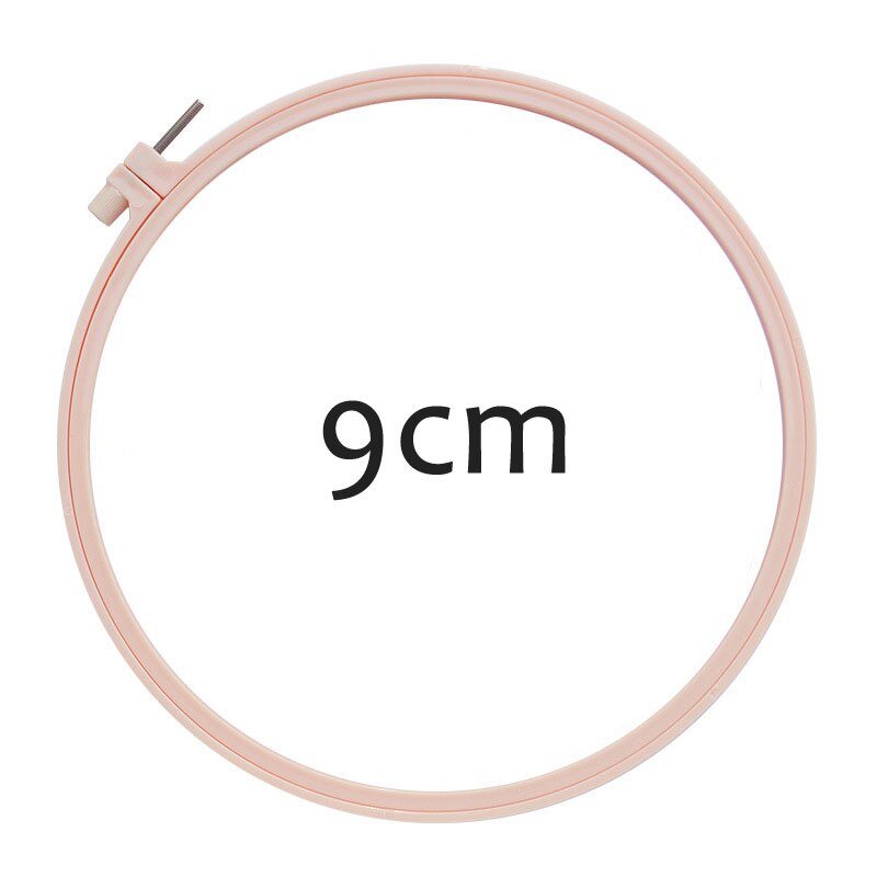 Embroidery Hoop DIY Imitation Bamboo Plastic Embroidery Hoop Accessories Needlecraft Supplies: 9CM