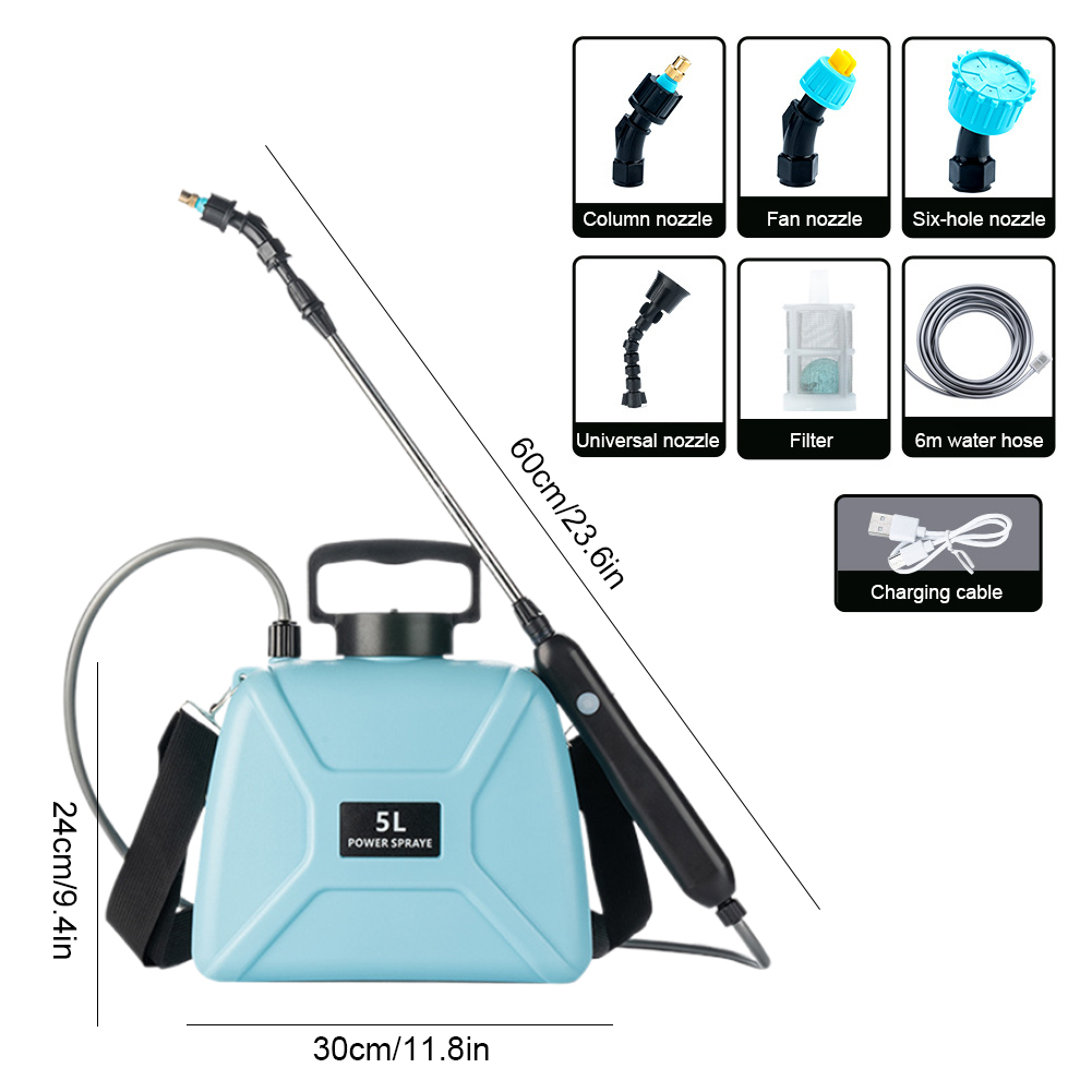 5/8L Gärten Elektrische Spritzgerät Garten Spritzgerät Schulter Automatische Garten Pflanze Spritzgerät Zerstäubung Bewässerung Blumen Bewässerung Zu: Gelb