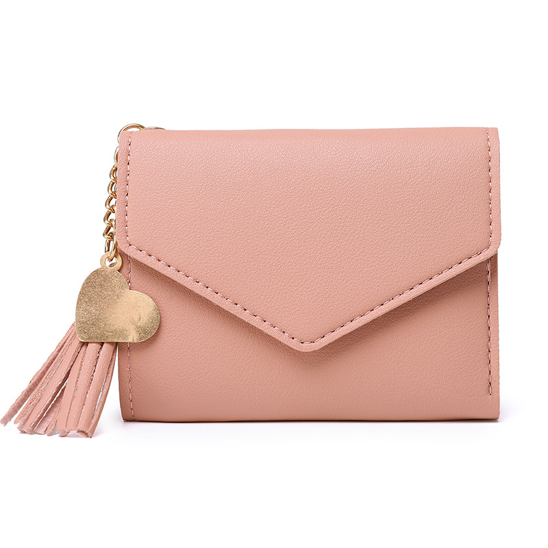 Lang damelommebok damevesker dusk myntveske kortholder lommebøker dame pu-skinn clutch: Champagne