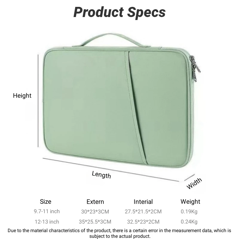 Fodral för lenovo idea tab pro / yoga tab plus  / p12 12.7 bärbart fodral  k11 m11 p11 plus pro gen 2 11.5 " 11.45 11.2 "