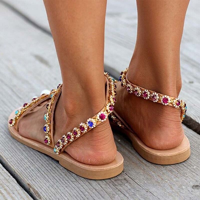 Women's Sandals Summer Beach Flats Sandals Women Platform Outdoor Female Shoes Woman Ladies Female Women Shoes