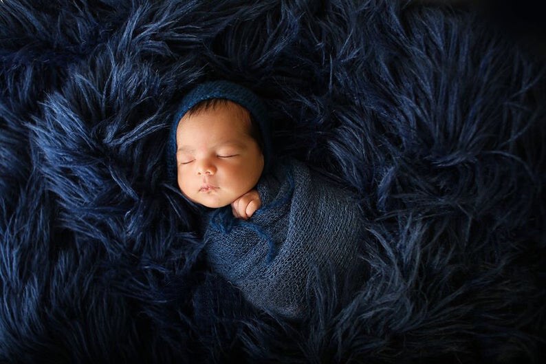 Baby spædbarn fototæppe nyfødt fotografi rekvisitter fotografering skydning baggrund rekvisit kurv udfylder filler