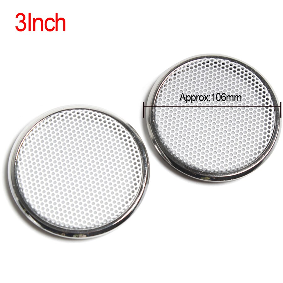 2PCS 1 inch 2 inch 3 inch Car Speaker Grill Mesh Enclosure Net Plastic Frame Protective Grille Circle Speaker Accessories